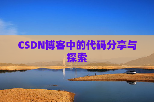 CSDN博客中的代码分享与探索